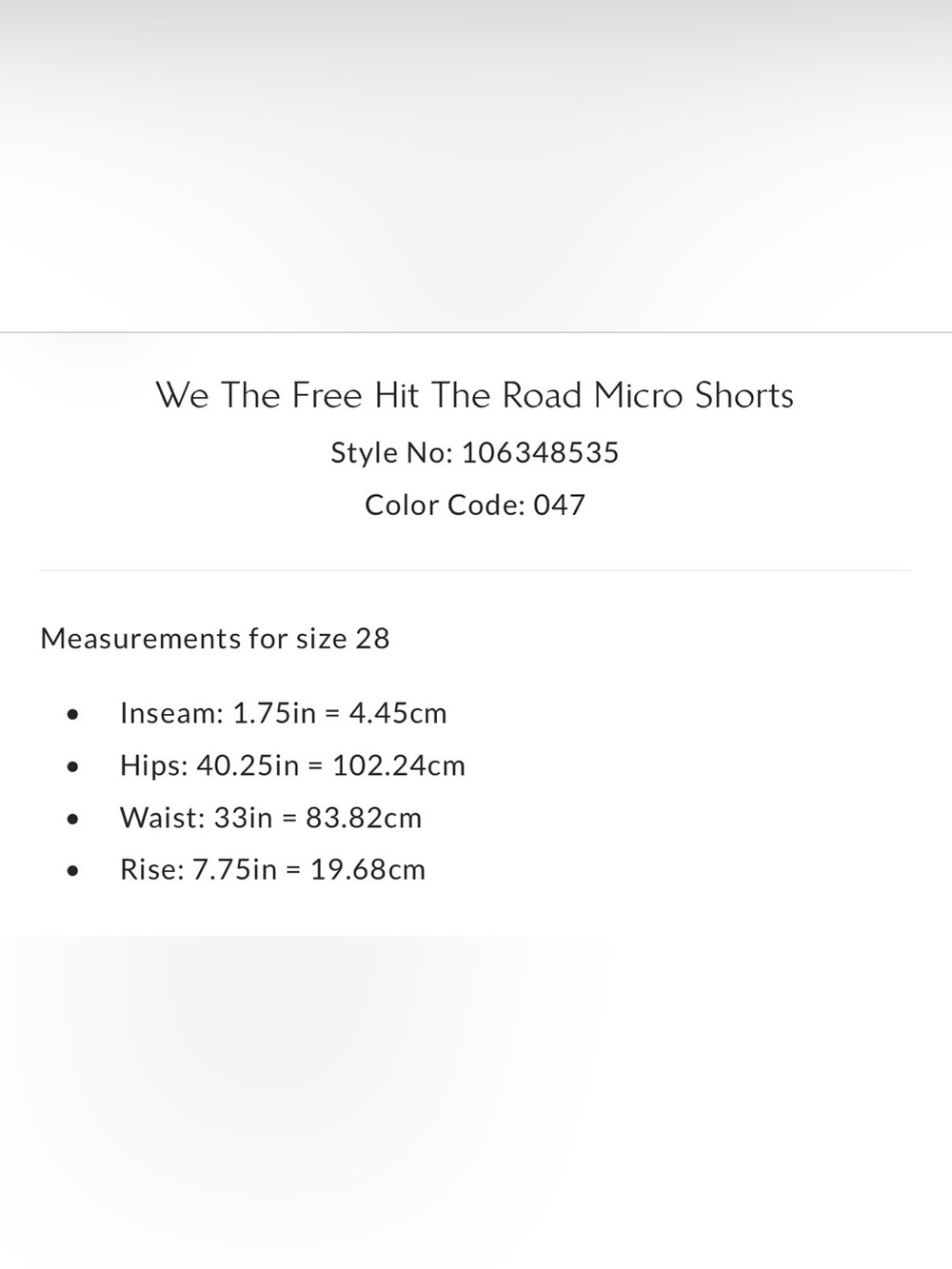 Free People We The Free Hit The Road Micro Shorts - Picture 10 of 10